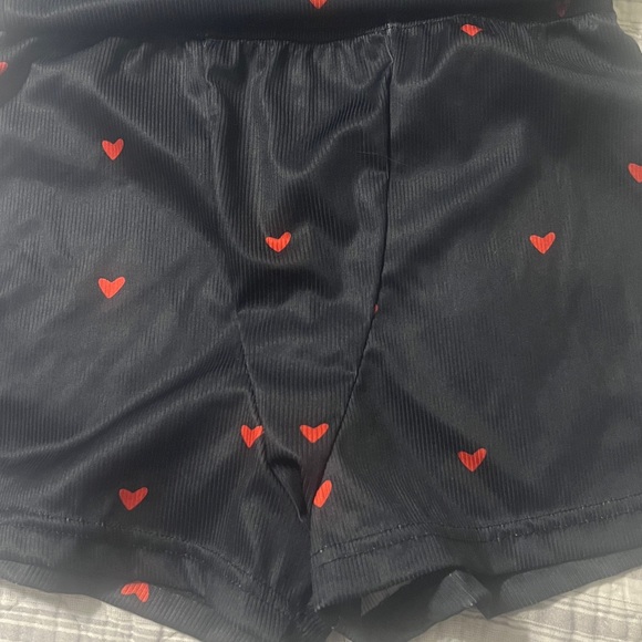 Red Heart Pattern PJ set - Picture 3 of 6